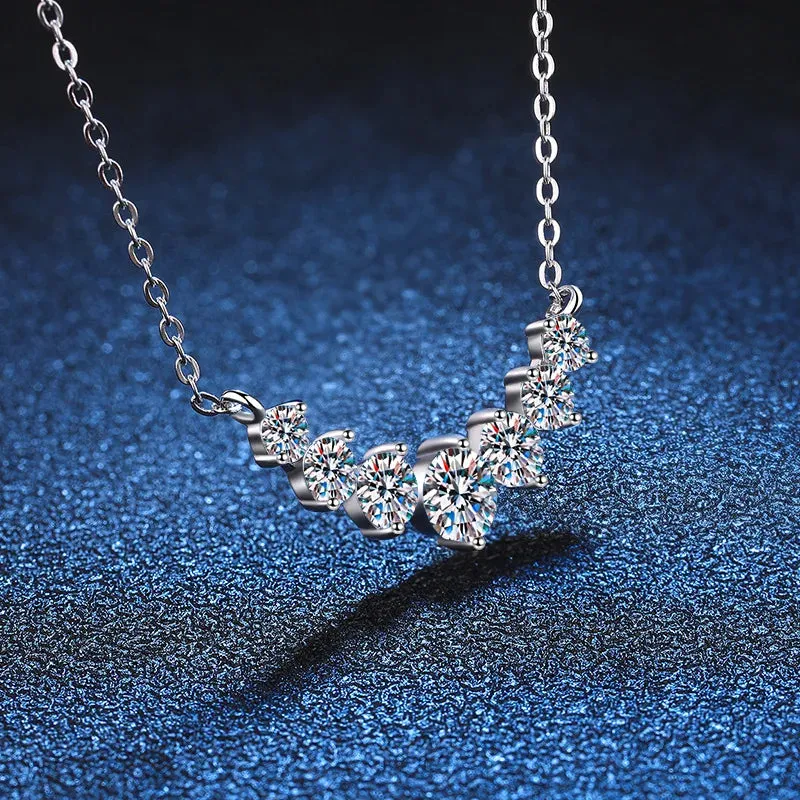 Moissanite Sterling Silver Necklace