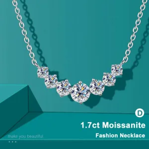 Moissanite Sterling Silver Necklace