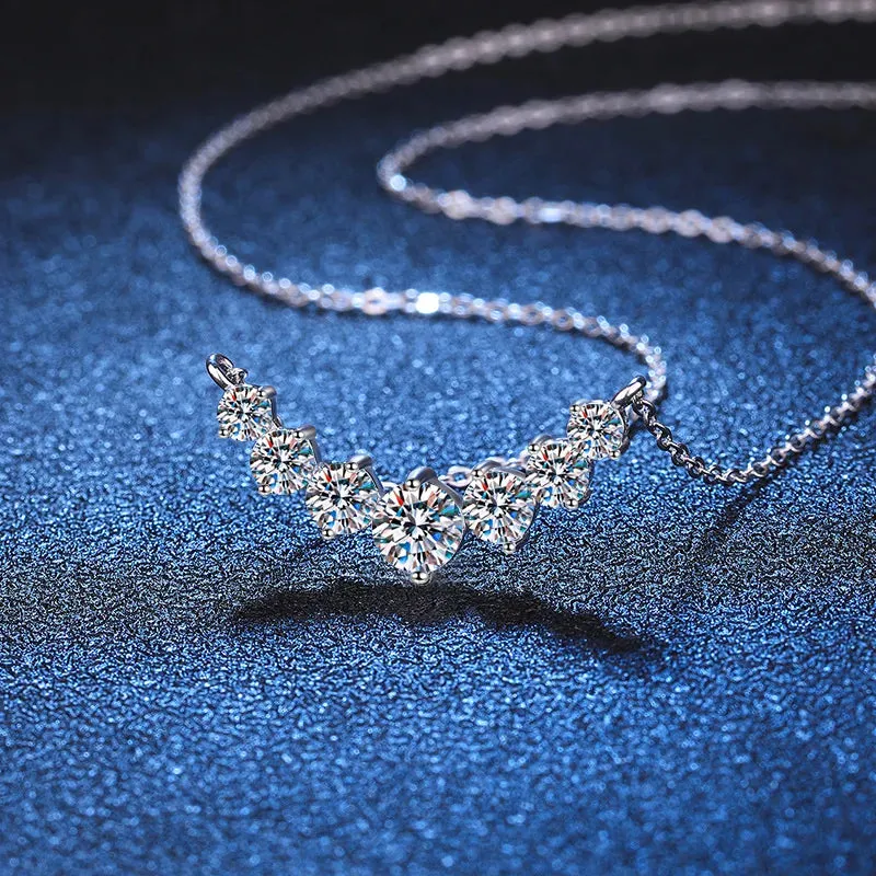 Moissanite Sterling Silver Necklace