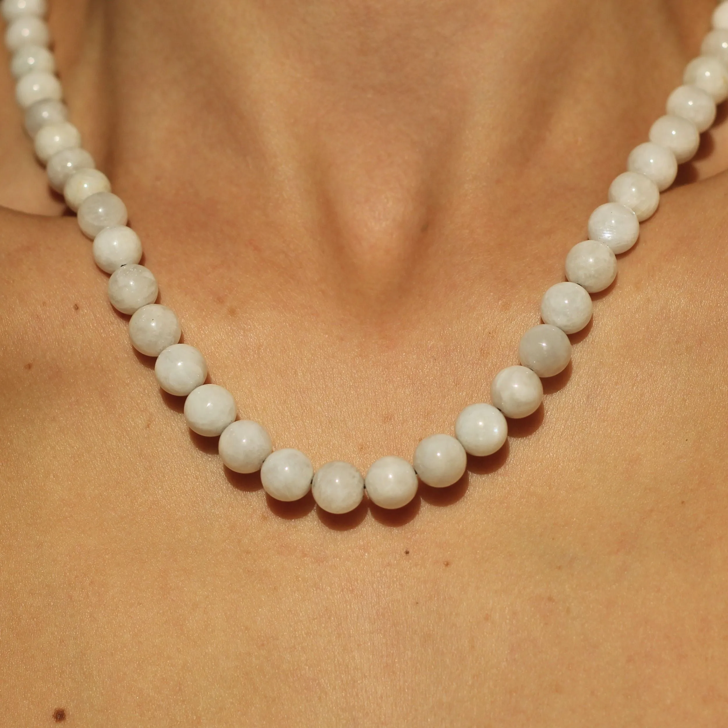 Moonstone Beaded Necklace