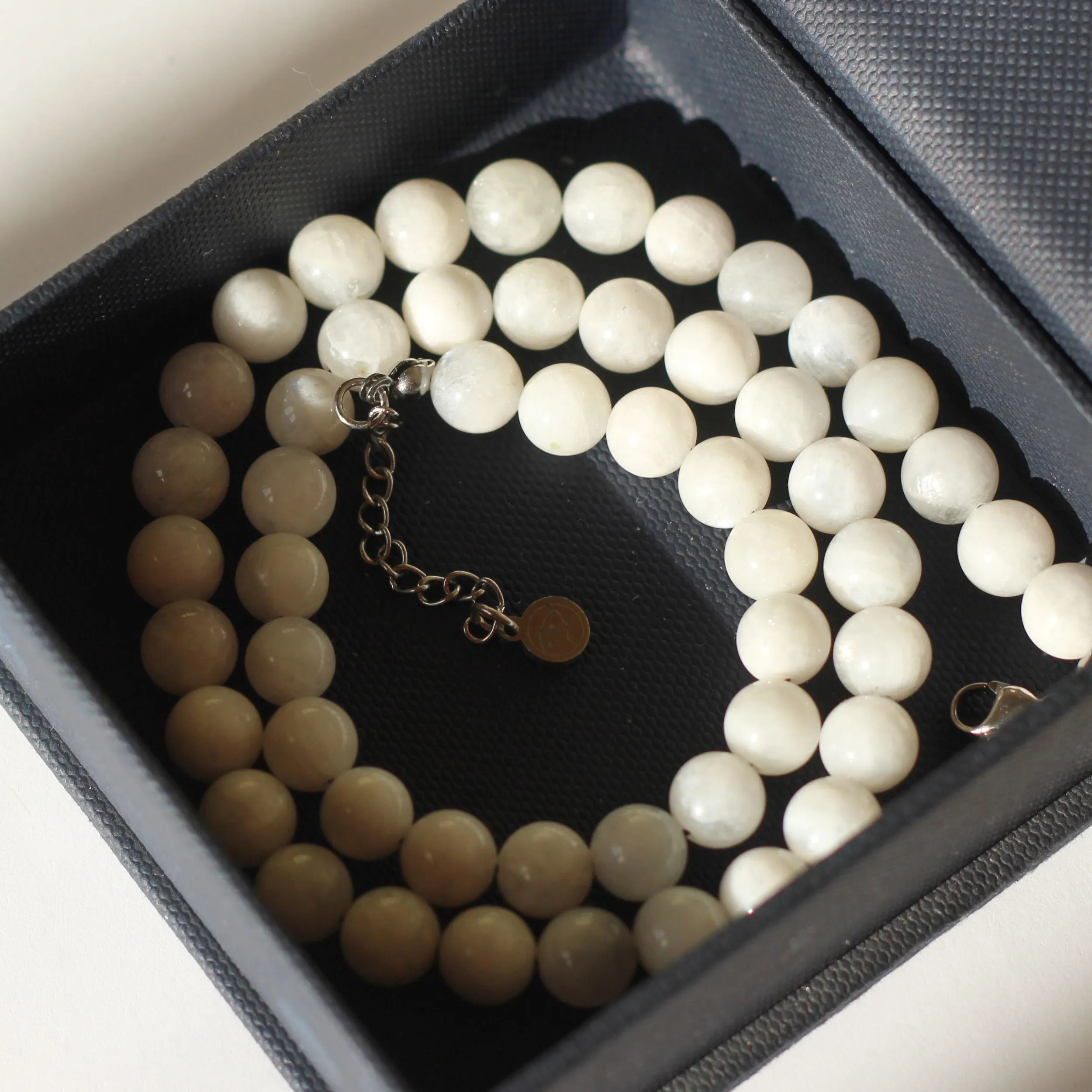 Moonstone Beaded Necklace