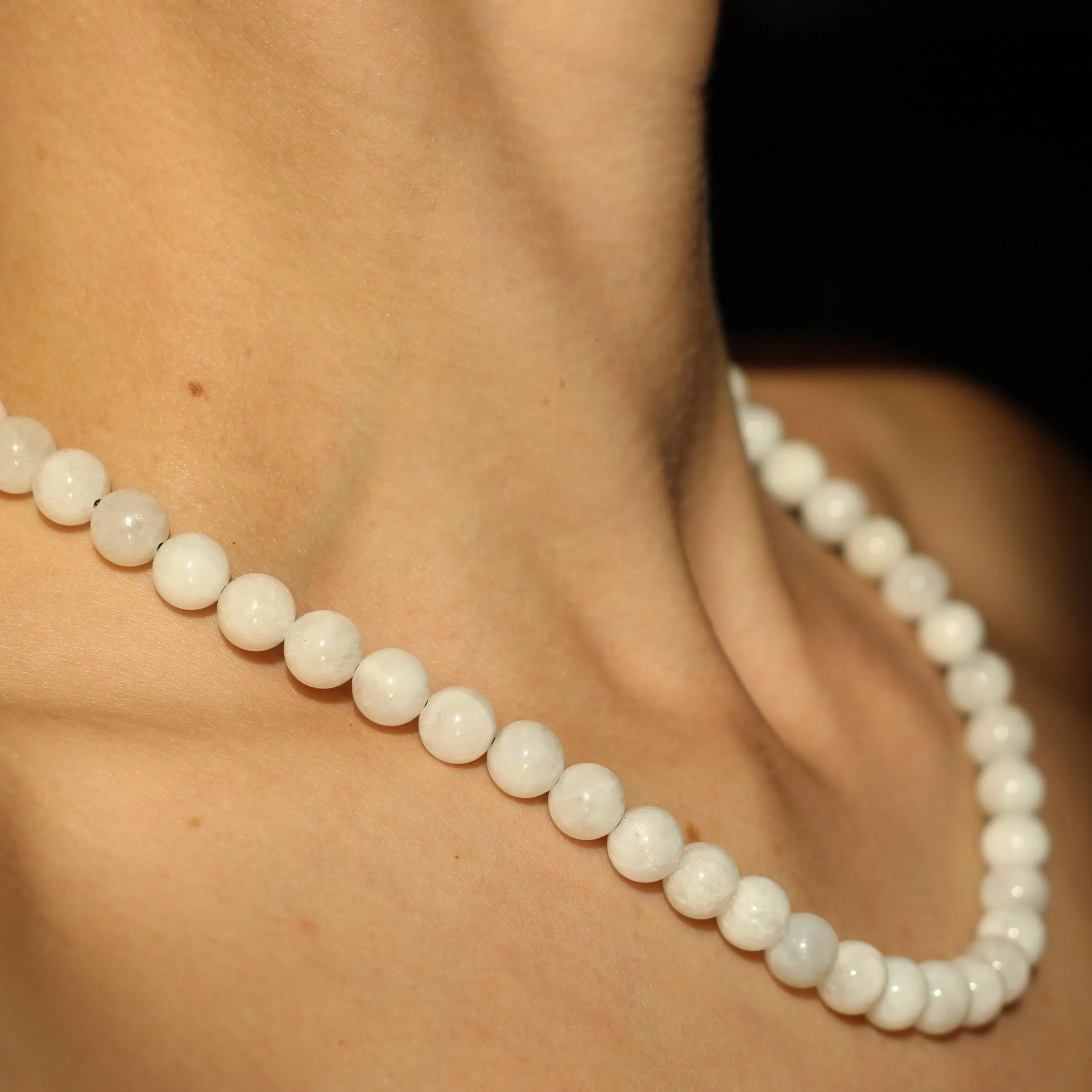 Moonstone Beaded Necklace