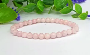 Morganite 6mm Beads Bracelet