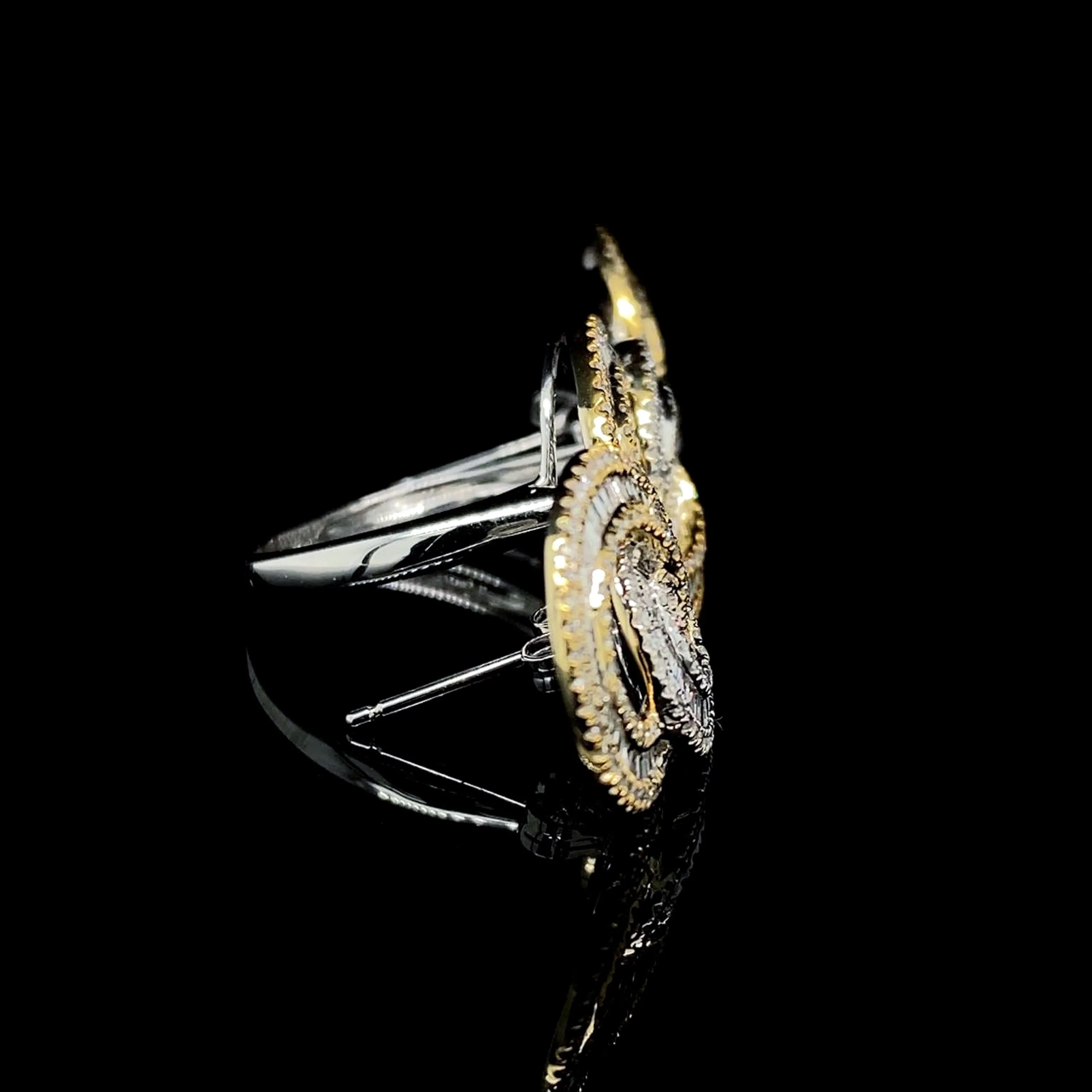Multi-Tone Infinity Diamond Jewelry Set 14kt