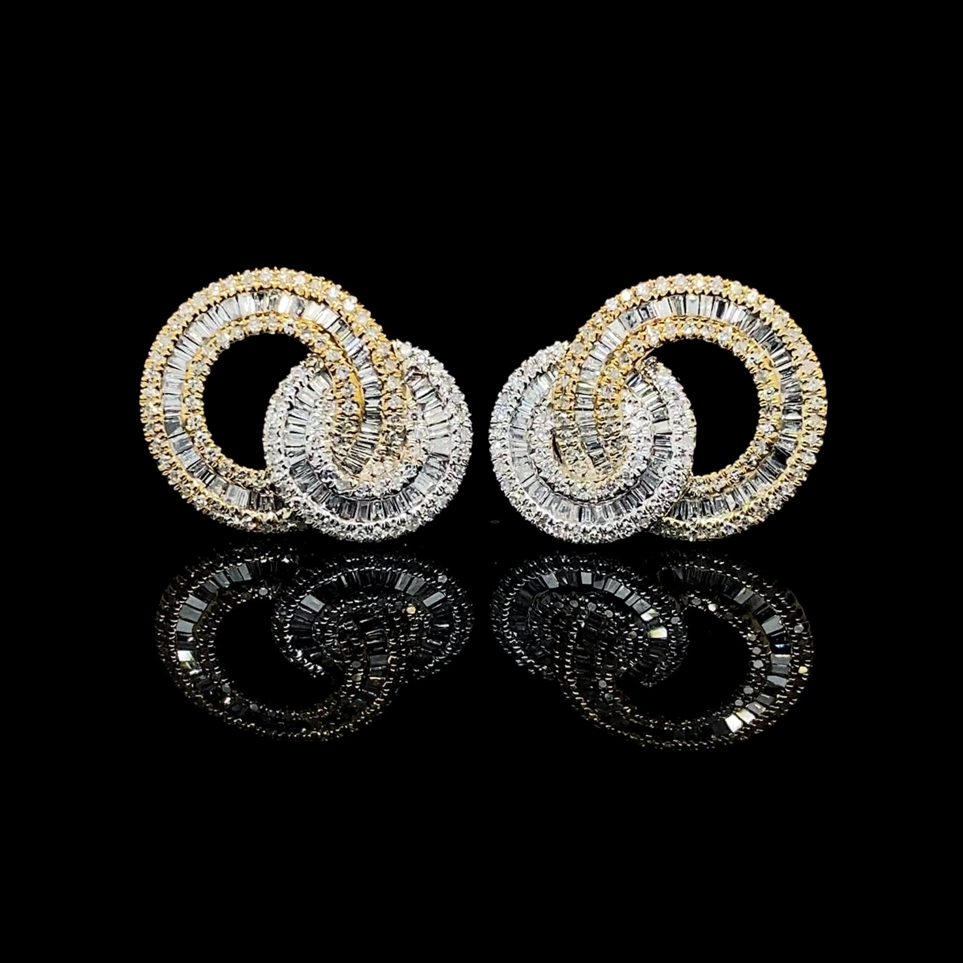 Multi-Tone Infinity Diamond Jewelry Set 14kt