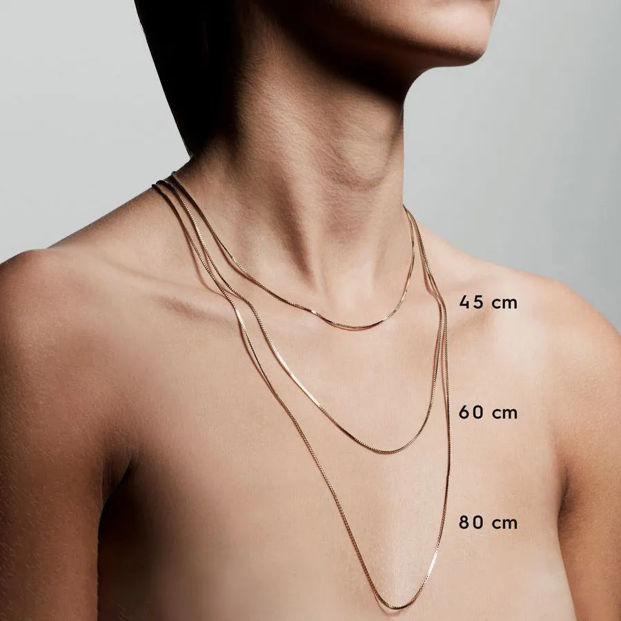 NANCY necklace 60 cm silver-plated