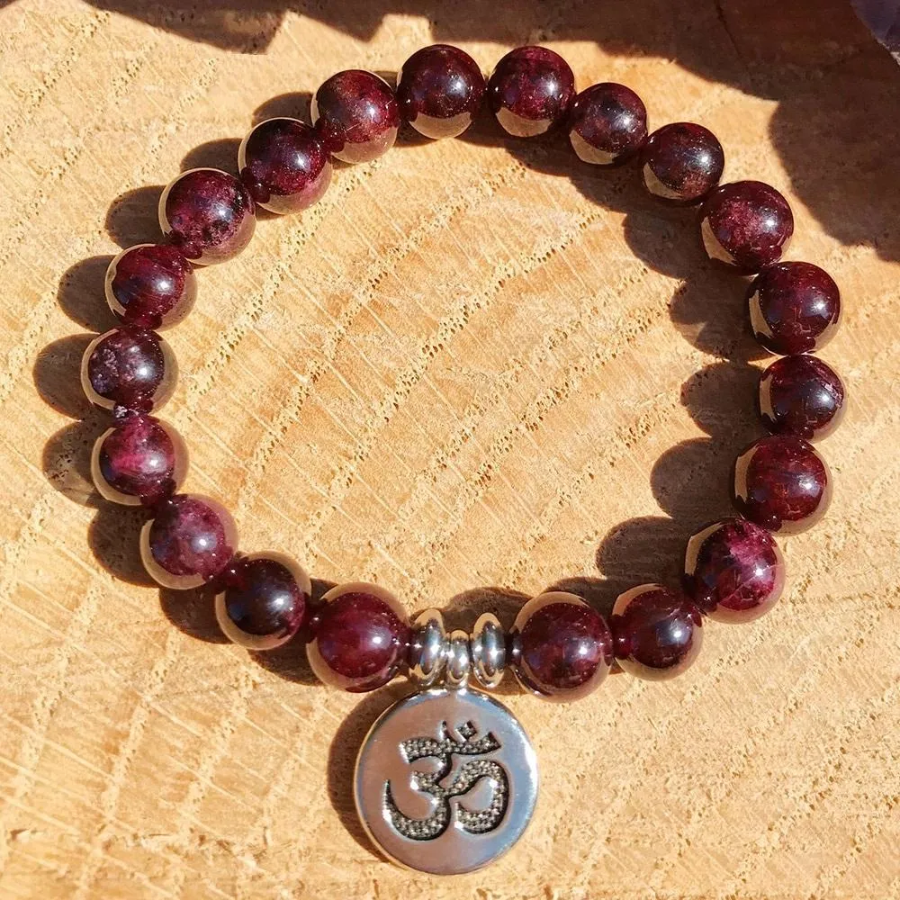 Natural Garnet Bracelets