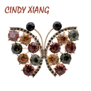 New Arrival Rhinestone Butterfly Brooches For Women