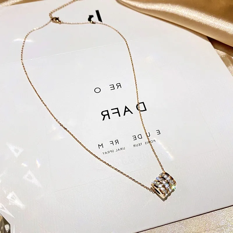 New Classic Titanium Steel Small Waist Necklace Korean For Woman