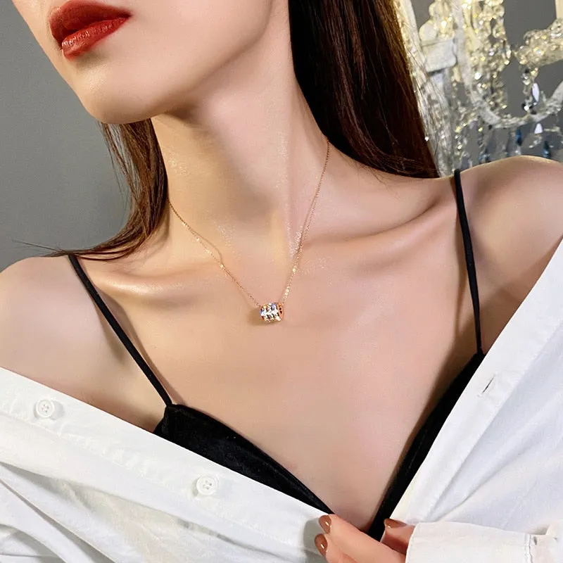 New Classic Titanium Steel Small Waist Necklace Korean For Woman