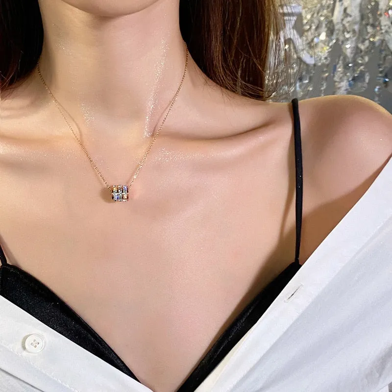 New Classic Titanium Steel Small Waist Necklace Korean For Woman