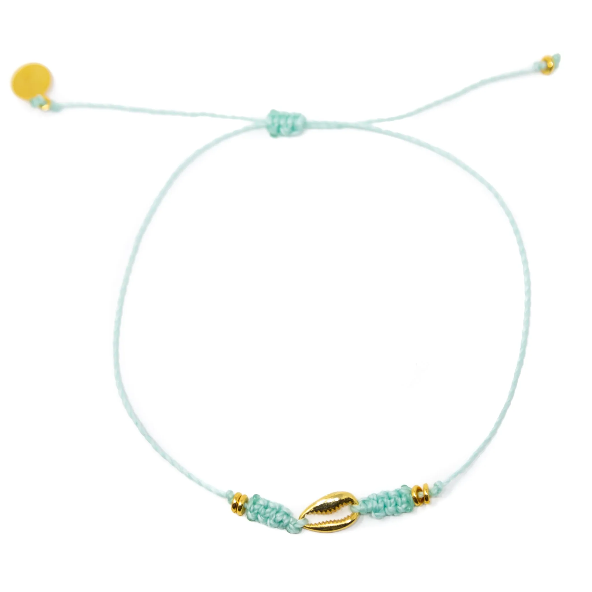 Nica Life - Cucumber Cowrie Shell Gold Anklet