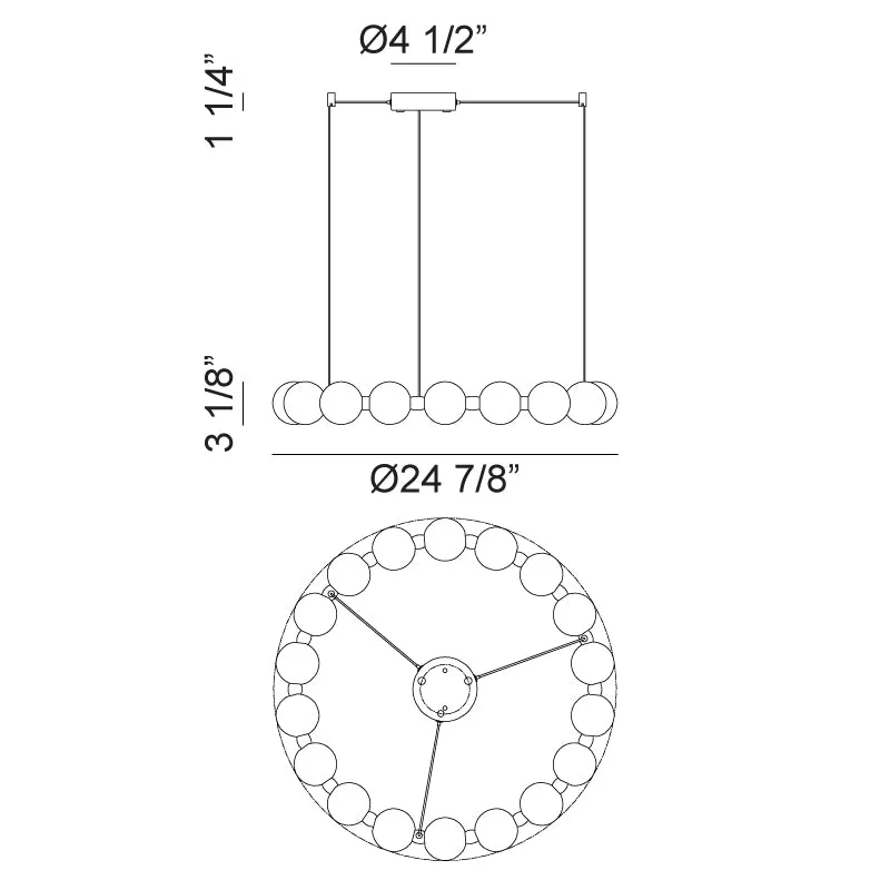 Oni 25" LED Pendant