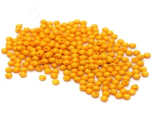 Orange Circular Acrylic Beads (4 mm)