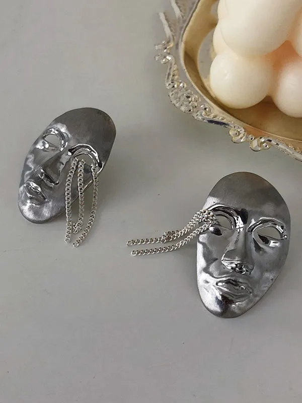 Original Stylish Mask Tassels Earrings