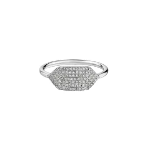 PAVÉ DIAMOND GEOMETRIC RING