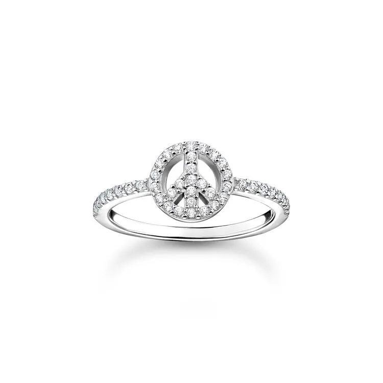 Peace Ring Silver Stones | Thomas Sabo