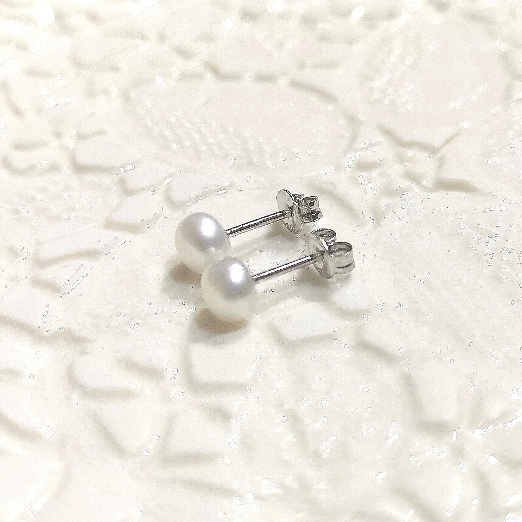 Pearl Studs Buttons 6mm