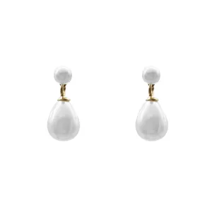 pearl teardrop studs
