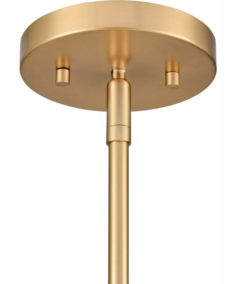 Pelham 10'' Wide 2-Light Pendant - Satin Brass/Matte White