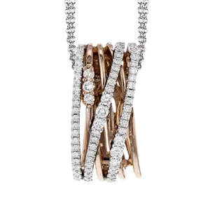 Pendant in 18k Gold with Diamonds MP1806 WHITE 18K X WHITE-ROSE