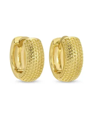 Petite Wide Huggies - Gold
