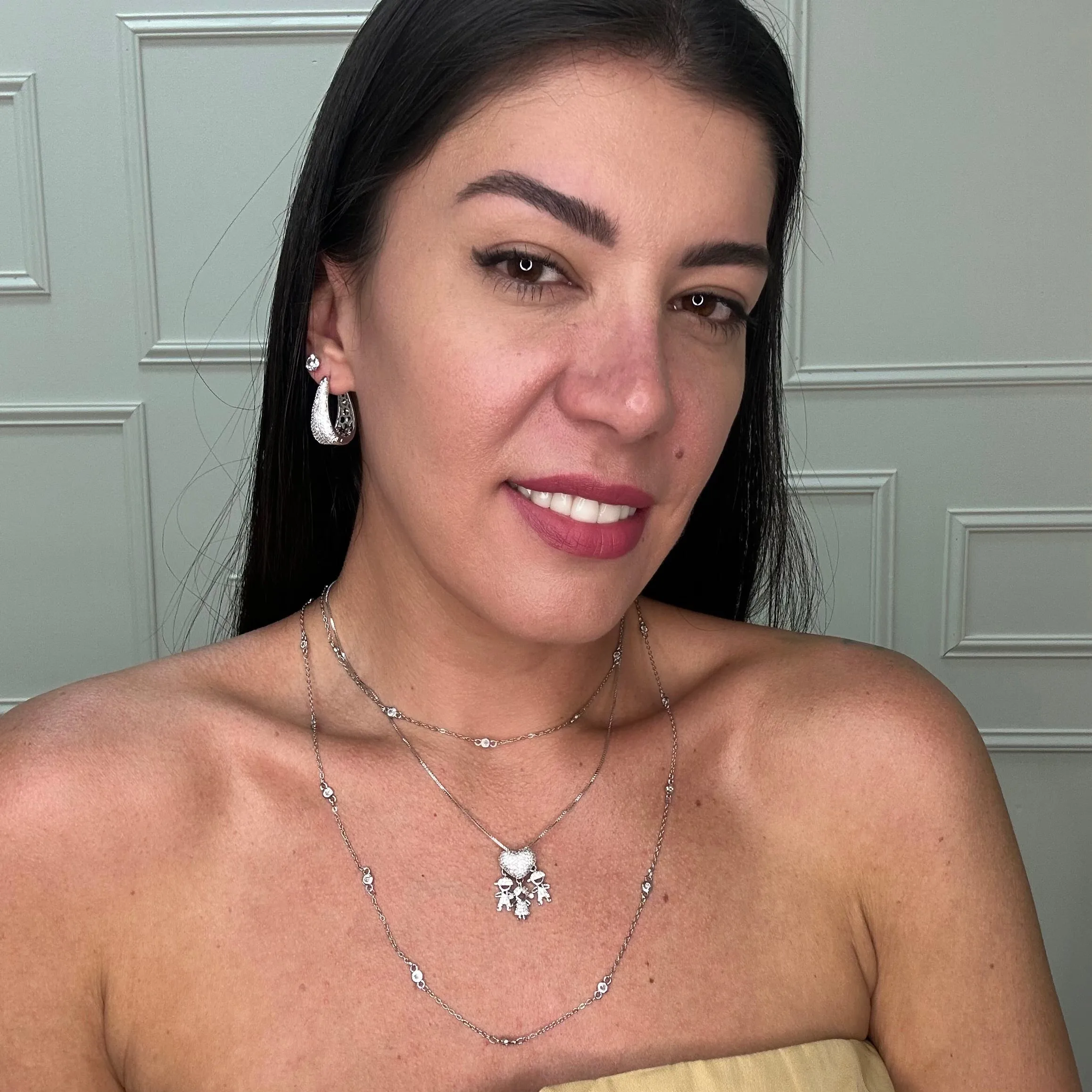 POINTS OF LIGHT NECKLACES | White Rhodium Plated