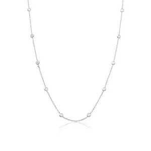POINTS OF LIGHT NECKLACES | White Rhodium Plated