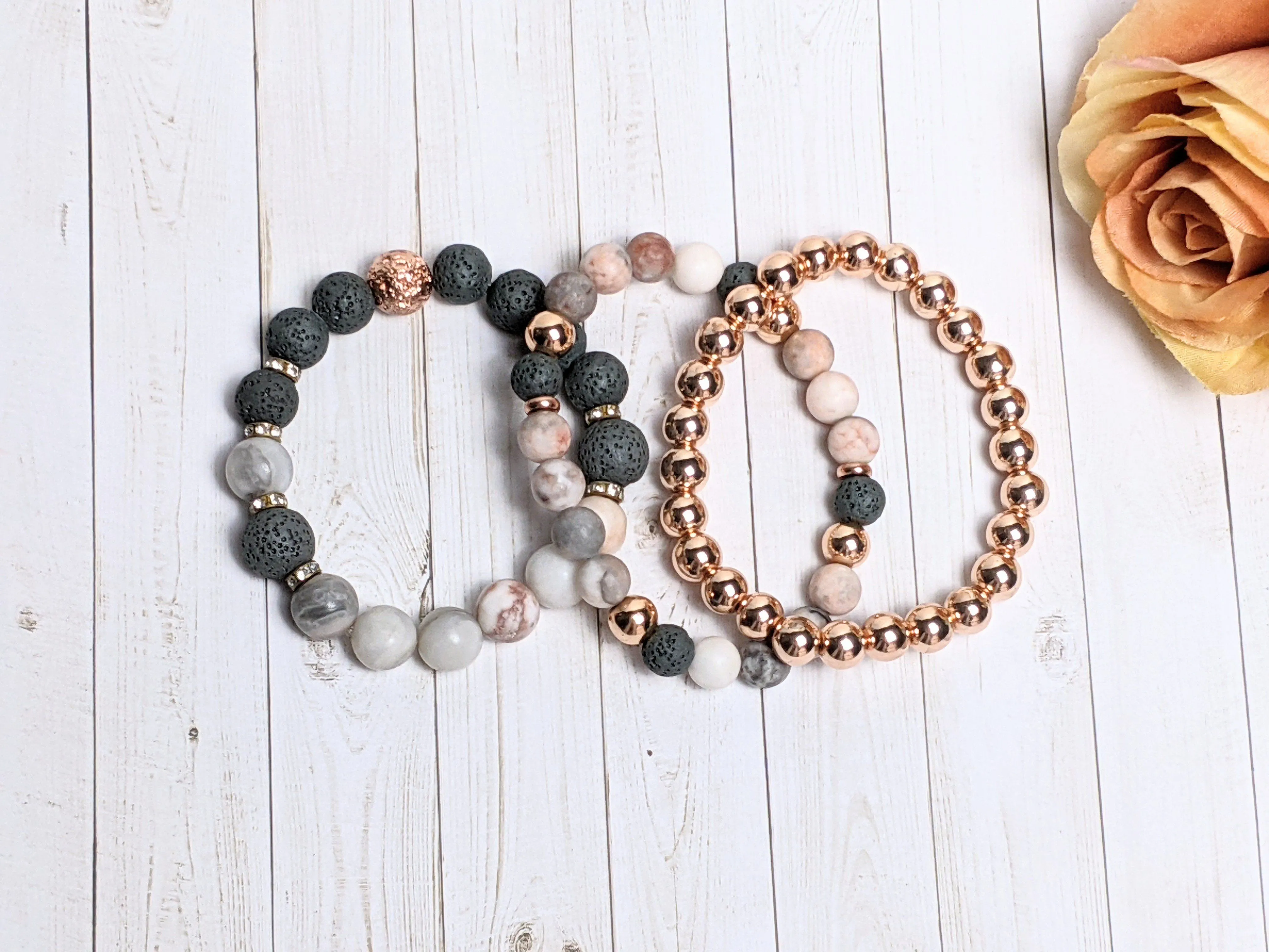 Positive Vibes Grounding, Protection & Concentration Hematite Bracelet 2