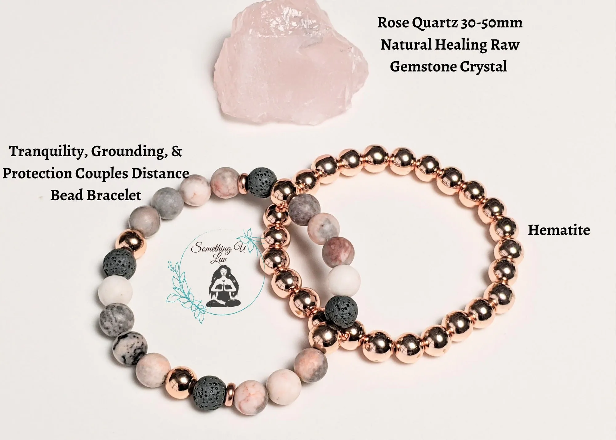 Positive Vibes Grounding, Protection & Concentration Hematite Bracelet 2