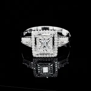 PREORDER | Classic Emerald Cathedral Diamond Ring 14kt