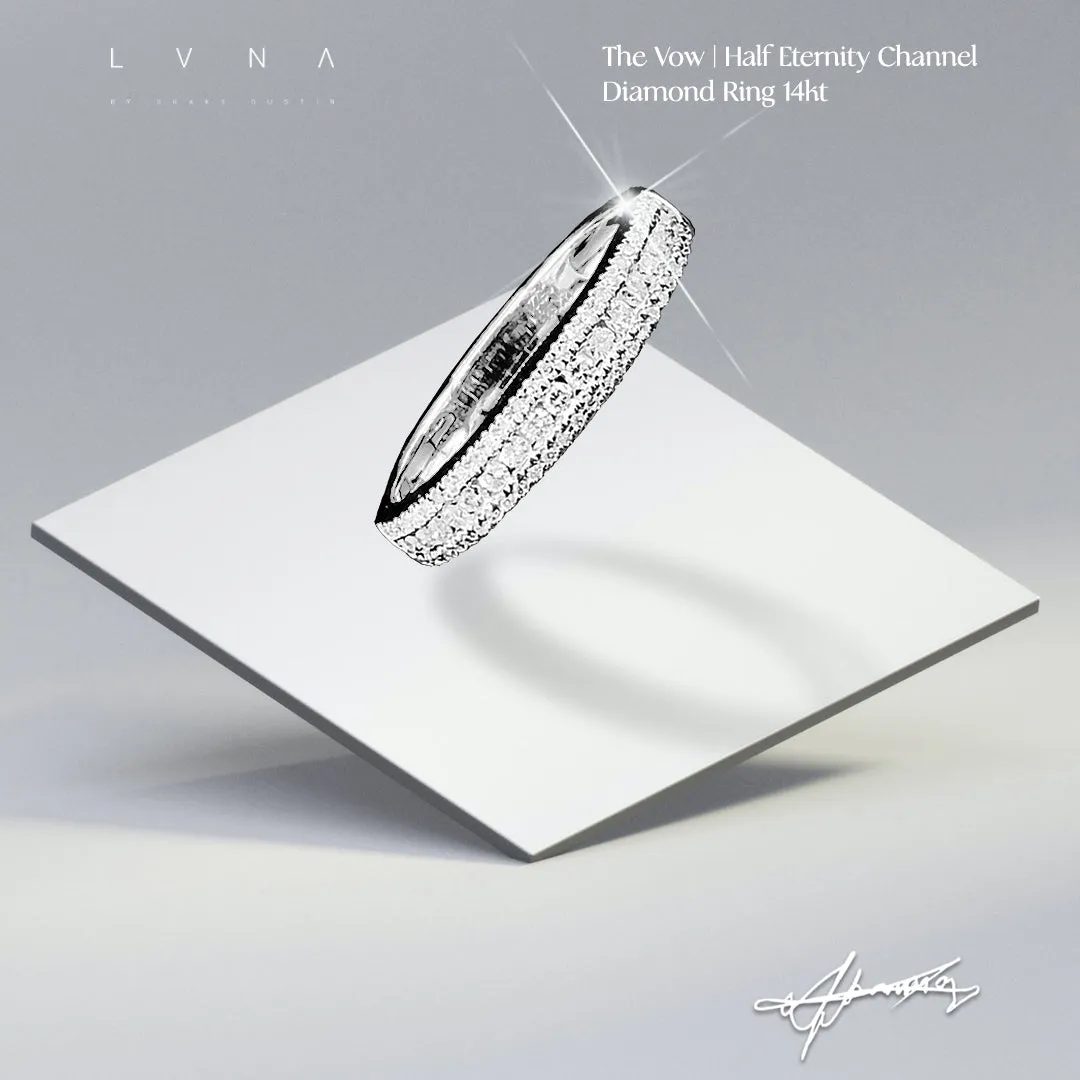 PREORDER | Half Eternity Channel Diamond Ring 14kt