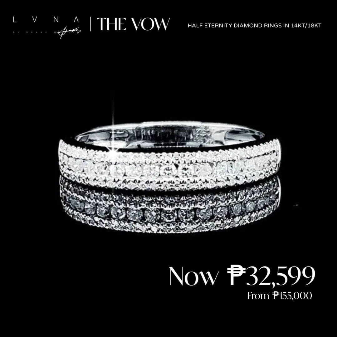 PREORDER | Half Eternity Channel Diamond Ring 14kt