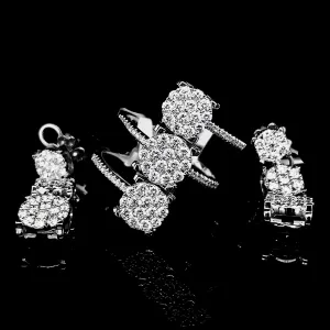 PREORDER | Round Trio Diamond Jewelry Set 14kt
