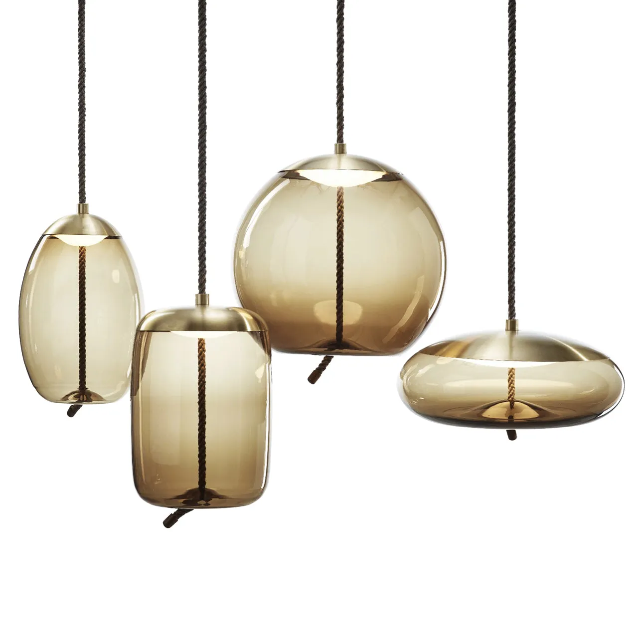 "Knot Sfera" Large Pendant Lamp by Chiaramonte Marin