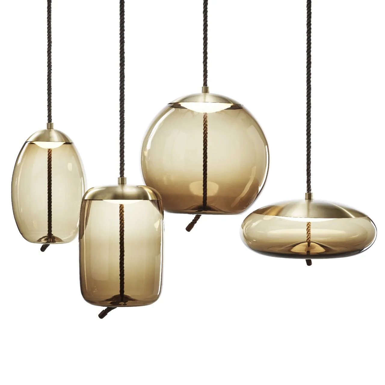 "Knot Uovo" Small Pendant Lamp by Chiaramonte Marin