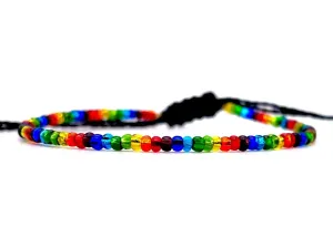 Rainbow Ombre Ankle Bracelet