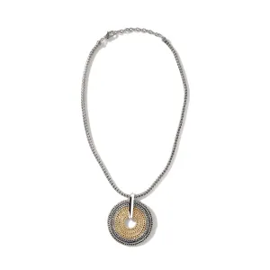 Rata Chain Pendant Necklace, Silver, Gold|NZ900970
