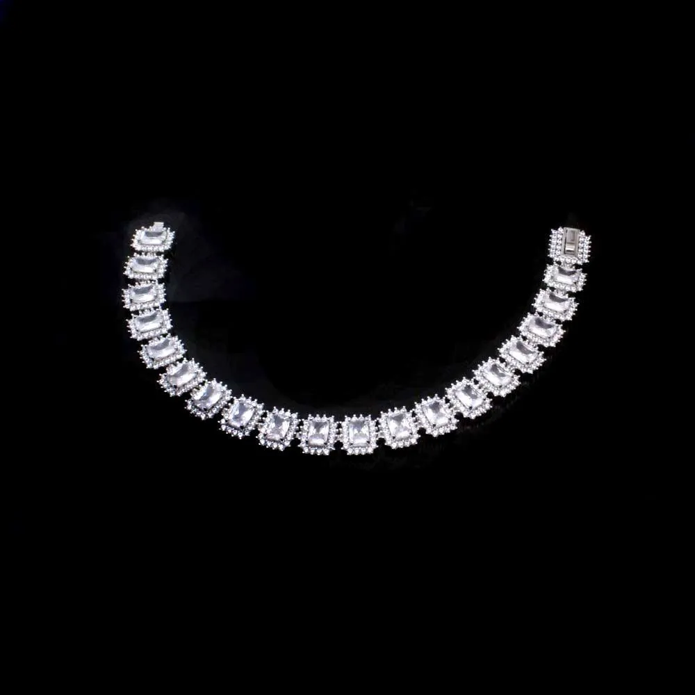 Real 925 Sterling Silver Cute Women Bracelet 7"