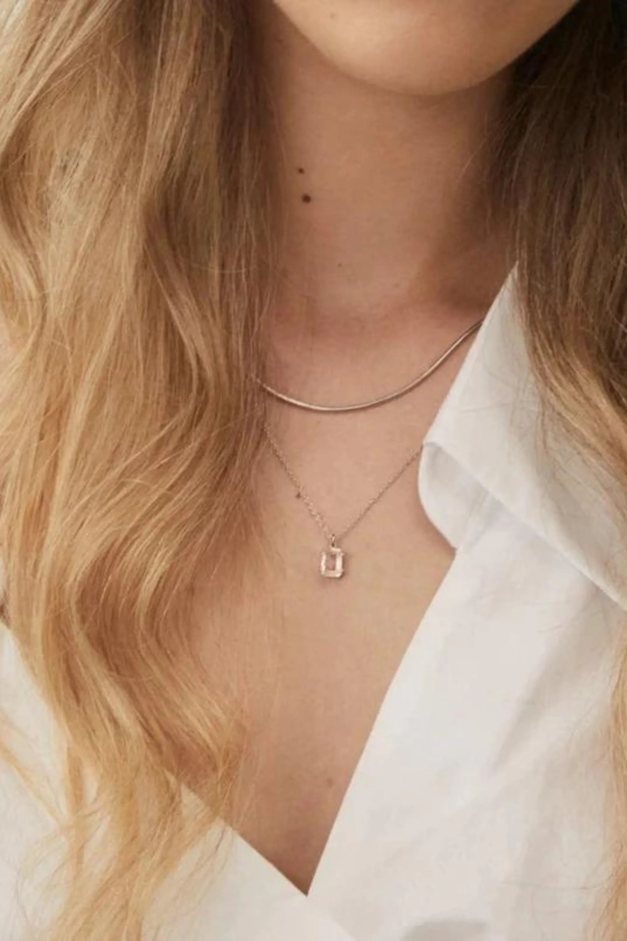 Reverie Necklace - Rose Quartz/Silver