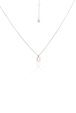 Reverie Necklace - Rose Quartz/Silver