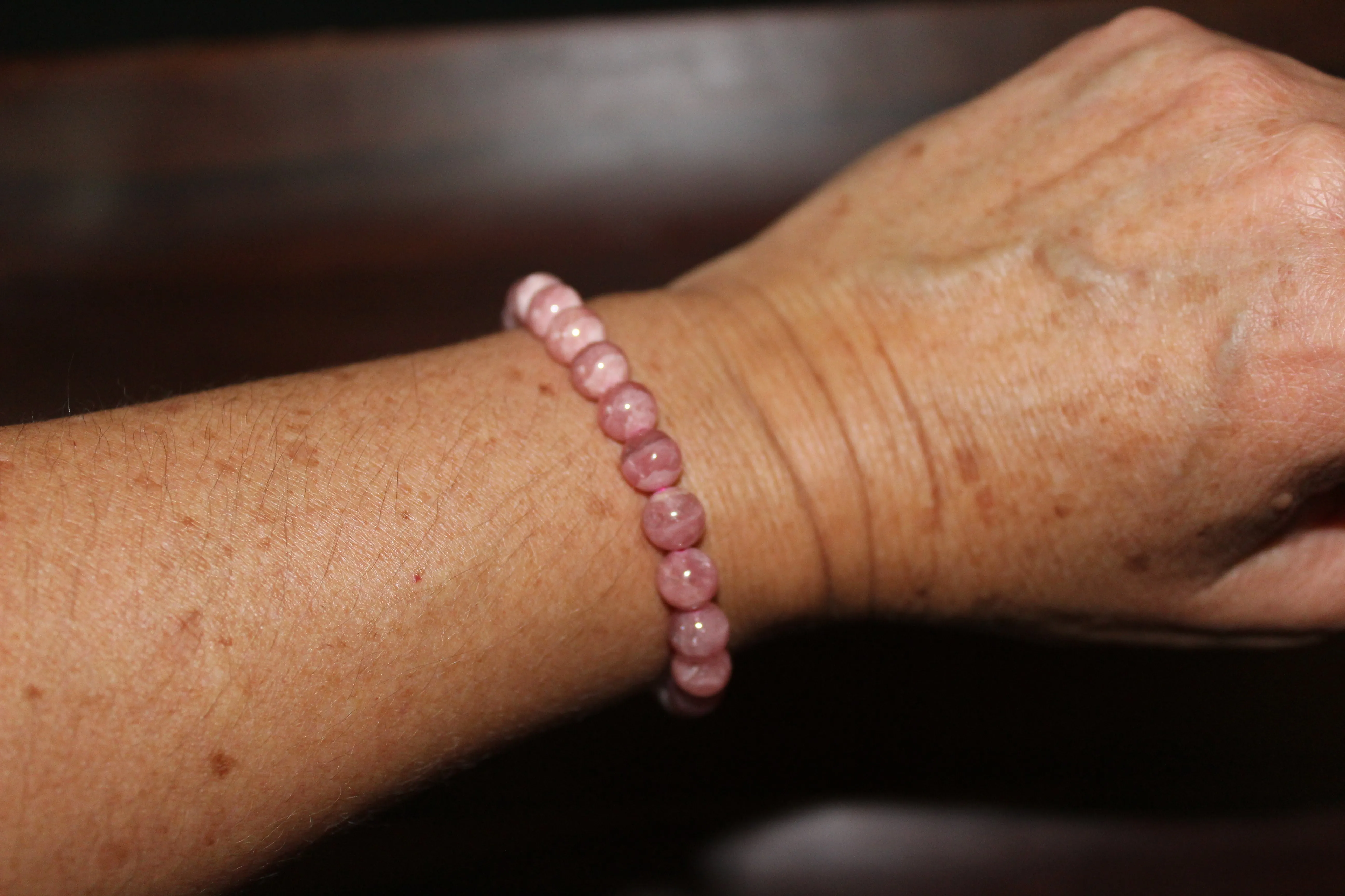 Rhodochrosite Crystal Bracelet