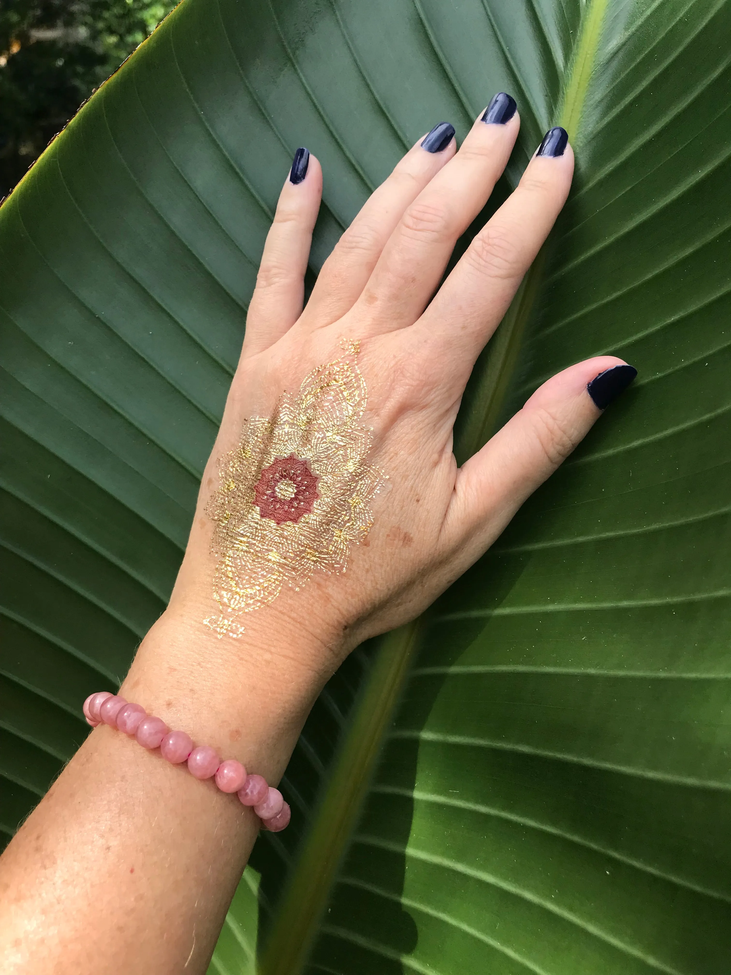 Rhodochrosite Crystal Bracelet