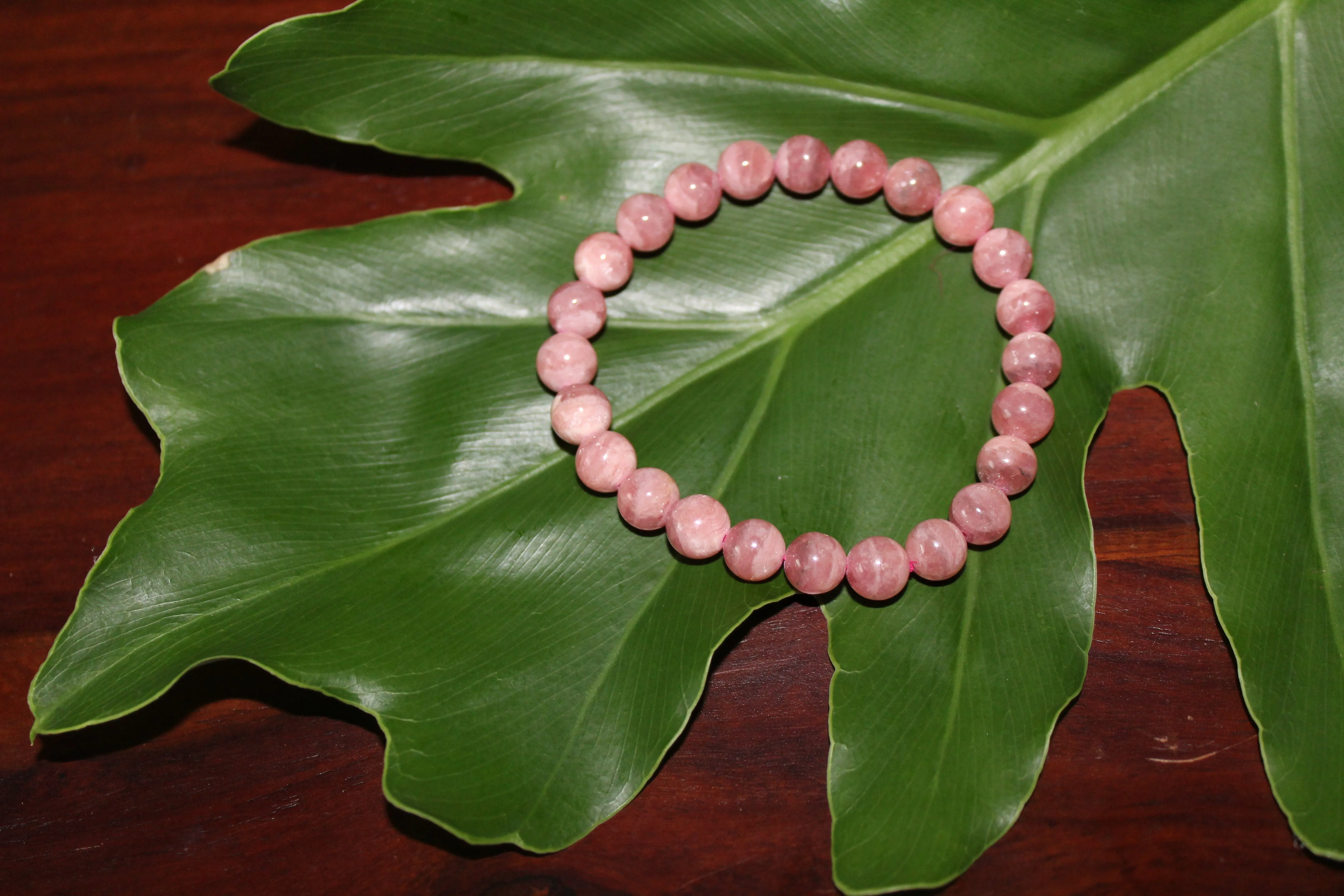 Rhodochrosite Crystal Bracelet