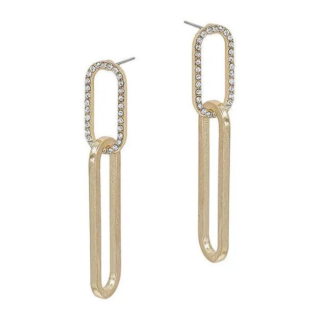 Roads Gold Earrings