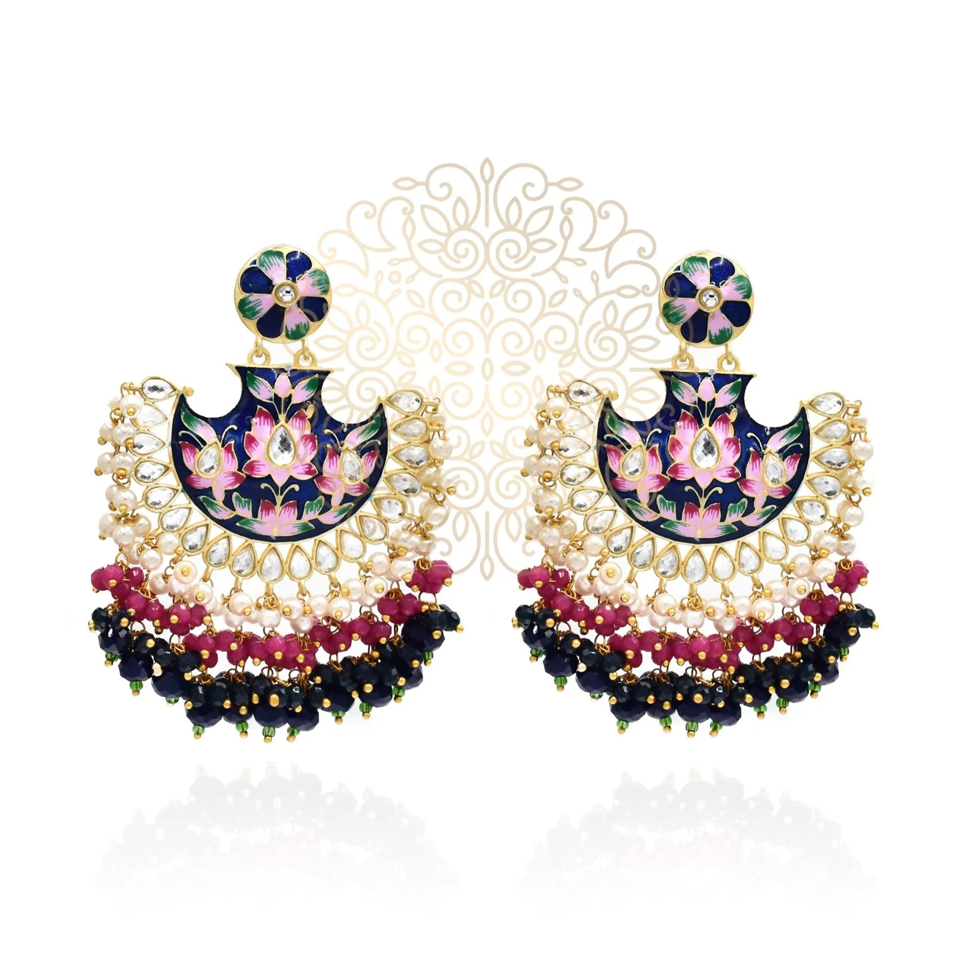 Roma Enameled Earrings