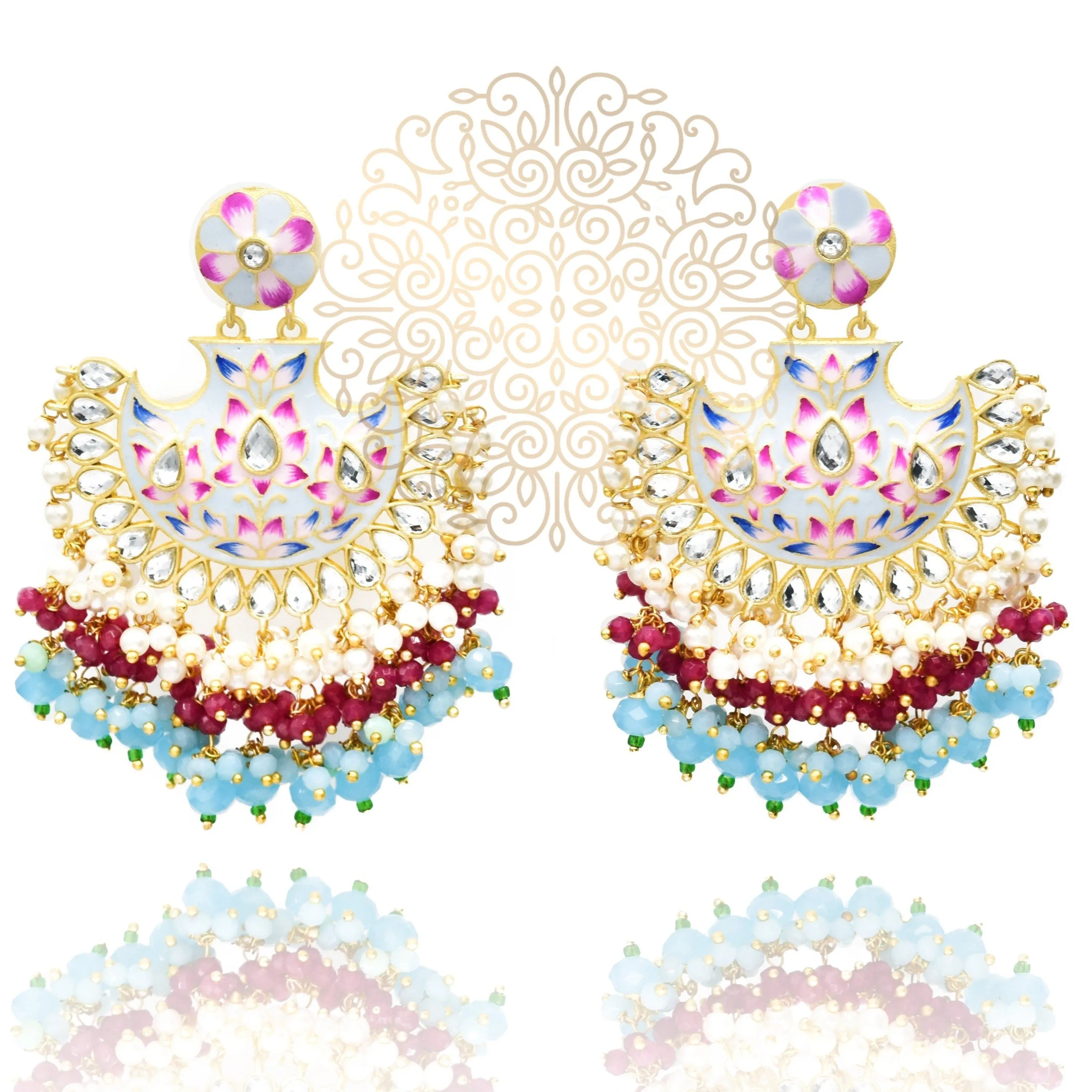 Roma Enameled Earrings