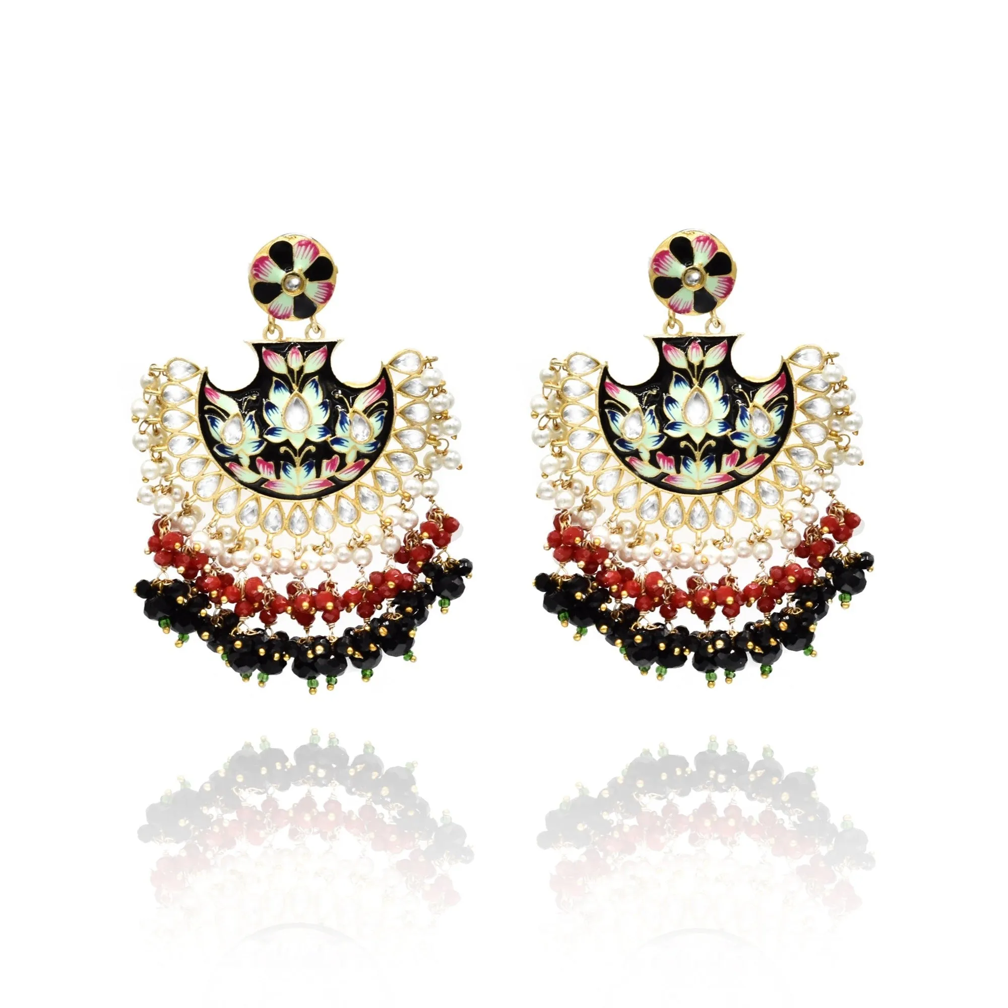 Roma Enameled Earrings