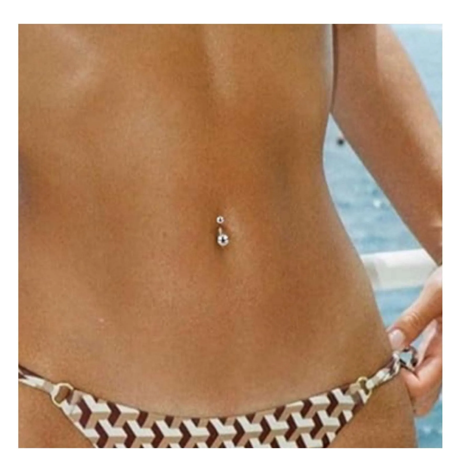 Rose Gold Belly Button Navel Ring