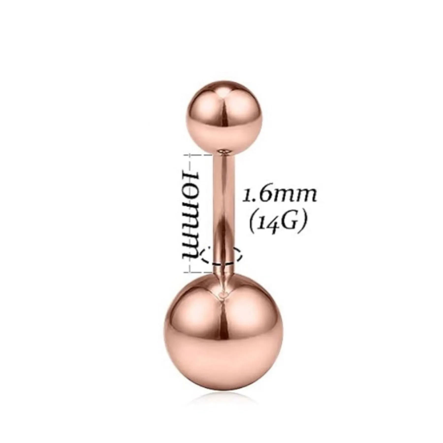 Rose Gold Belly Button Navel Ring